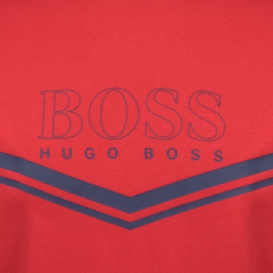 Alternative Image for ProductBOSS Bodywear Lounge Crew Neck Sweatshirt Red3